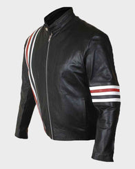 Captain America Easy Rider Black Jacket Biker Jacket unisex detail view 2 | Dash Racegear — Captain America Easy Rider Jacket