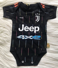 Juventus baby onesie bodysuit Away jersey 100% cotton - baby romper image 1