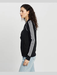 Kendall Jenner Adidas 2026 Jacket Jacket unisex detail view 4 | Dash Racegear — Black Adidas 2026 cropped bomber jacket with three-stripe detail and flattering cut inspired by Kendall Jenner.