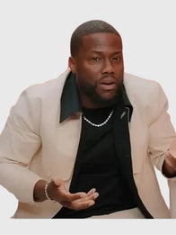 Kevin Hart ZIWE Interview Jacket Jacket unisex detail view 4 | Dash Racegear — RECREATED Unisex Kevin Hart ZIWE Interview 2025 White Cotton Jacket with clean front and casual fit