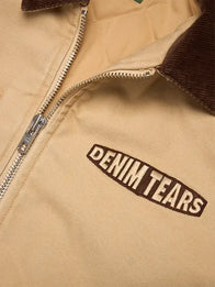 Denim Tears Every Tear Is A Star Work Jacket Jacket unisex detail view 3 | Dash Racegear — Every Tear Is A Star 2026 Denim Tears khaki work jacket, great for trendy everyday wear.