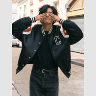 Kim Tae-Hyung Celine Varsity Jacket Varsity Jacket unisex detail view 3 | Dash Racegear — Celine Jacket Worn by Kim Tae-Hyung – A Must-Have for Trendsetters