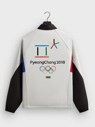 Kith for Olympics Heritage Marks Eugene Track Jacket Jacket unisex detail view 2 | Dash Racegear — Kith 2026 multicolor track jacket, Heritage Marks Eugene edition, perfect for everyday streetwear or sports events.