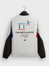 Kith for Olympics Heritage Marks Eugene Track Jacket Jacket unisex detail view 2 | Dash Racegear — Kith 2026 multicolor track jacket, Heritage Marks Eugene edition, perfect for everyday streetwear or sports events.