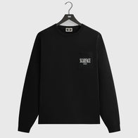Kith for Scarface Tony Long Sleeve Tee Fashion Apparel unisex detail view 2 | Dash Racegear — Kith for Scarface collab shirt in black with long sleeves and left chest pocket