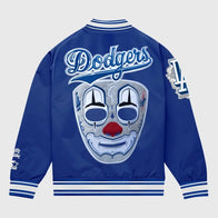 LA Dodgers X Mister Cartoon X Starter Jacket Jacket unisex front product view | Dash Racegear — Dodgers x Mister Cartoon x Starter 2025 Jacket – Collector’s Piece