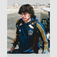 LA Galaxy 2025 Adidas Travel Hoodie Hoodie unisex detail view 5 | Dash Racegear — Adidas LA Galaxy Travel Hoodie 2025 – Sporty & Stylish