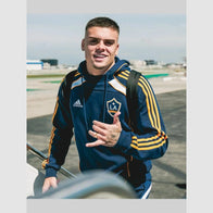 LA Galaxy 2025 Adidas Travel Hoodie Hoodie unisex detail view 4 | Dash Racegear — LA Galaxy 2025 Adidas Hoodie – Comfortable Travel Wear