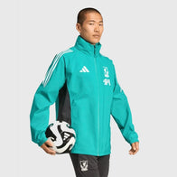 LFC Adidas 25/26 European Rain Jacket Jacket unisex detail view 2 | Dash Racegear — LFC Adidas 2025-26 European Rain Resistant Jacket