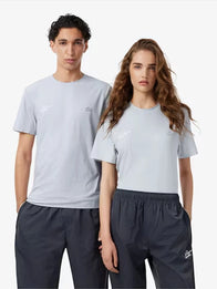 Lacoste x Alpine Graphic T-Shirt Shirt unisex front product view | Dash Racegear — Lacoste x Alpine Unisex Light Grey Graphic T-Shirt 2026 featuring a soft feel, relaxed fit, and modern sporty graphic style.