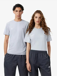 Lacoste x Alpine Graphic T-Shirt Shirt unisex front product view | Dash Racegear — Lacoste x Alpine Unisex Light Grey Graphic T-Shirt 2026 featuring a soft feel, relaxed fit, and modern sporty graphic style.