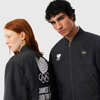 Lacoste x Olympic Heritage Seoul 1988 Bomber Jacket Bomber Jacket unisex detail view 2 | Dash Racegear — Vintage Lacoste Seoul 1988 Olympic Heritage Bomber Jacket