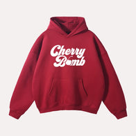 Dash Racegear Graphic Vibes Cherry Bomb Hoodie Hoodie unisex detail view 2 | Dash Racegear — Trendy Dash Racegear Cherry Bomb Pullover Hoodie in Fleece