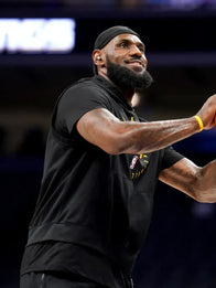 Lebron James Lakers Sleeveless Hoodie Hoodie unisex detail view 2 | Dash Racegear — Black Lakers sleeveless hoodie with smooth fabric, comfortable fit, and natural drape across shoulders for active lifestyle