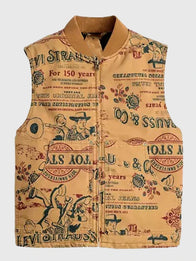 Levi’s x Toy Story Alien Vest Vest unisex front product view | Dash Racegear — Levi’s Alien-themed vest showcasing Toy Story creativity in wearable art