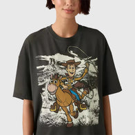 Levi’s x Toy Story Woody Boxy Tee Fashion Apparel unisex detail view 3 | Dash Racegear — Levi’s Toy Story Boxy Tee showcasing Woody in playful cartoon design