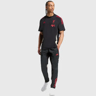 LFC Adidas 25/26 Domestic Training Tee Fashion Apparel unisex detail view 11 | Dash Racegear — Adidas black training tee with LFC crest, designed for the 2025/26 domestic line