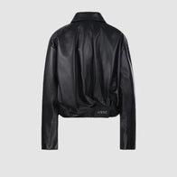 Loewe Draped Leather Jacket Leather Jacket unisex detail view 3 | Dash Racegear — Loewe Draped Leather Jacket – Contemporary & Chic Design