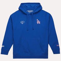 Dodgers Mitchell & Ness x BLACKPINK Hoodie Hoodie unisex front product view | Dash Racegear — Dodgers x BLACKPINK Hoodie – Mitchell & Ness K-pop Collab Style