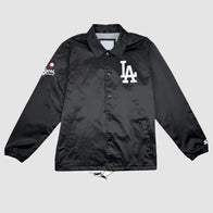 Los Angeles Dodgers Starter Coaches Jacket Jacket unisex front product view | Dash Racegear — Classic Dodgers Starter jacket for baseball fans