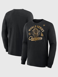 Dodgers 2025 World Series Champions Parade Long Sleeve T-Shirt Shirt unisex front product view | Dash Racegear — Dodgers 2025 World Series Parade Long Sleeve Shirt – Limited Edition