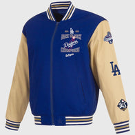 2025 World Series Champions Dodgers Varsity Jacket Varsity Jacket unisex detail view 2 | Dash Racegear — Dodgers 2025 World Series Trophy Varsity Jacket