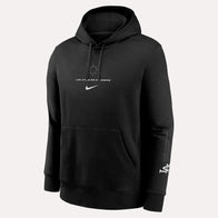 Dodgers Nike Black Lights Out Club Hoodie Hoodie unisex front product view | Dash Racegear — Dodgers Black Hoodie – Nike Lights Out Collection Piece