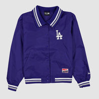 Los Angeles Dodgers Throwback Women’s Jacket Jacket unisex front product view | Dash Racegear — Classic Women’s Baseball Jacket – LA Dodgers Throwback Edition