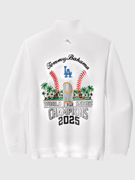 LA Dodgers Tommy Bahama 2025 World Series Champions Half-Zip Jacket Jacket unisex detail view 2 | Dash Racegear — Tommy Bahama Dodgers 2025 Celebration Half-Zip Jacket