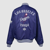 Los Angeles Dodgers x GR8 Varsity Jacket Varsity Jacket unisex detail view 2 | Dash Racegear — Los Angeles Dodgers x GR8 jacket offering sporty style and warmth