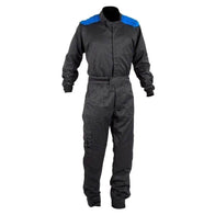 MECHANIC SUIT BLACK-DAZZLING BLUE | Dash Racegear