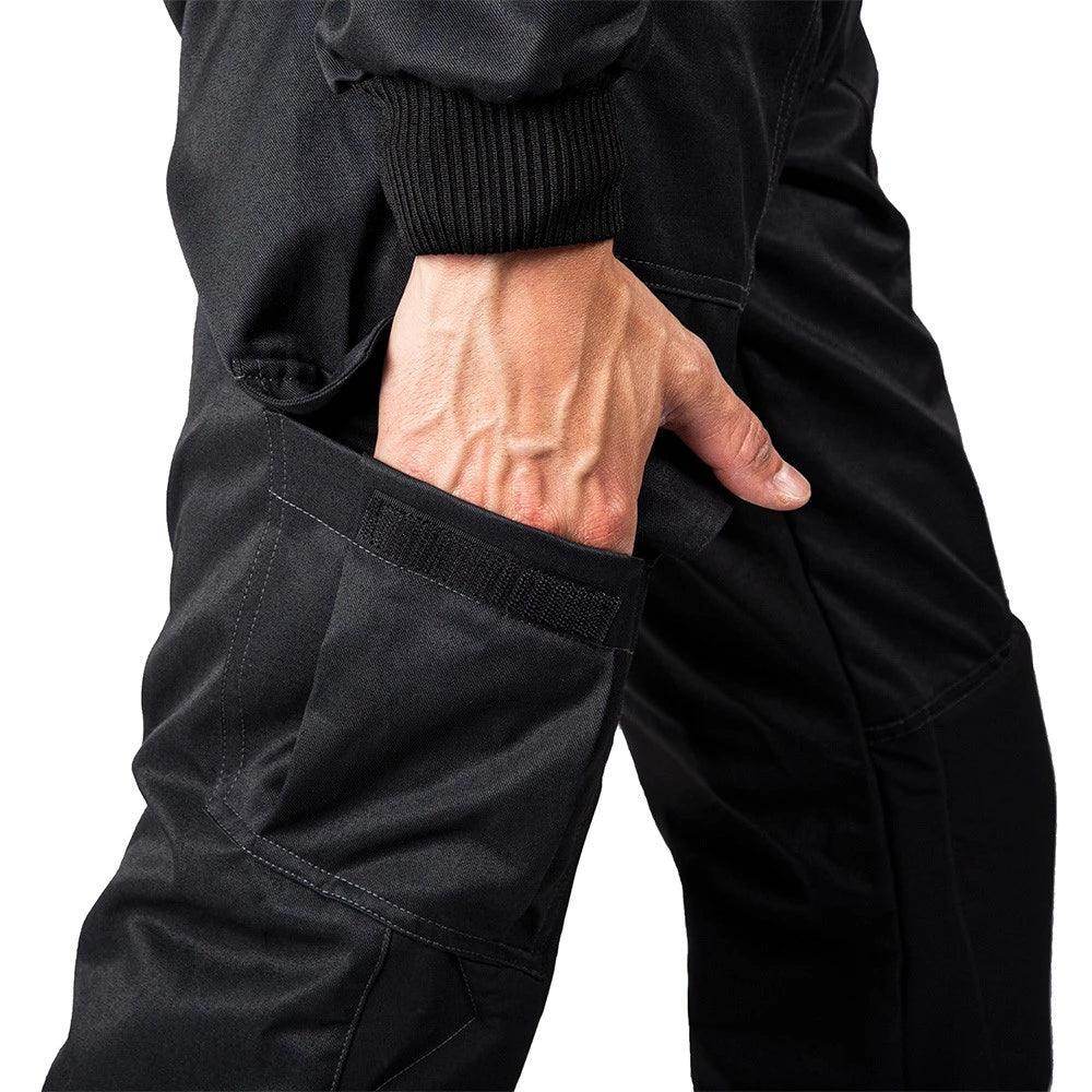 MECHANIC SUIT BLACK-DAZZLING BLUE - Dash Racegear Store
