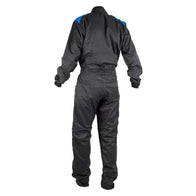 MECHANIC SUIT BLACK-DAZZLING BLUE | Dash Racegear