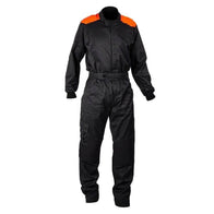 MECHANIC SUIT BLACK-FLUOR RED | Dash Racegear