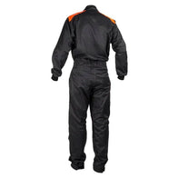 MECHANIC SUIT BLACK-FLUOR RED | Dash Racegear