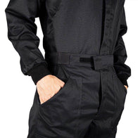MECHANIC SUIT BLACK-FLUOR RED | Dash Racegear