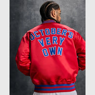 OVO x New Era x MLB Montreal Expos Varsity Jacket Varsity Jacket unisex detail view 4 | Dash Racegear — Montreal Expos OVO Jacket – Retro MLB Look with OVO Twist