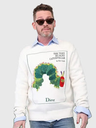 Macaulay Culkin x Very Hungry Caterpillar Sweatshirt Sweatshirt unisex detail view 4 | Dash Racegear — Unisex off white Macaulay Culkin x Very Hungry Caterpillar sweatshirt, comfy and great for casual outings.