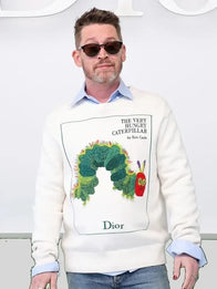 Macaulay Culkin x Very Hungry Caterpillar Sweatshirt Sweatshirt unisex detail view 3 | Dash Racegear — Unisex Macaulay Culkin x Very Hungry Caterpillar off white sweatshirt with playful graphic, perfect for casual fans.