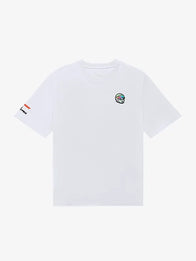 Malbon x F1 Bermuda Pit Sketch T-Shirt Shirt unisex detail view 2 | Dash Racegear — Miami Grand Prix 2026 Malbon x F1 white Bermuda Pit Sketch T-shirt, bold motorsport streetwear style.