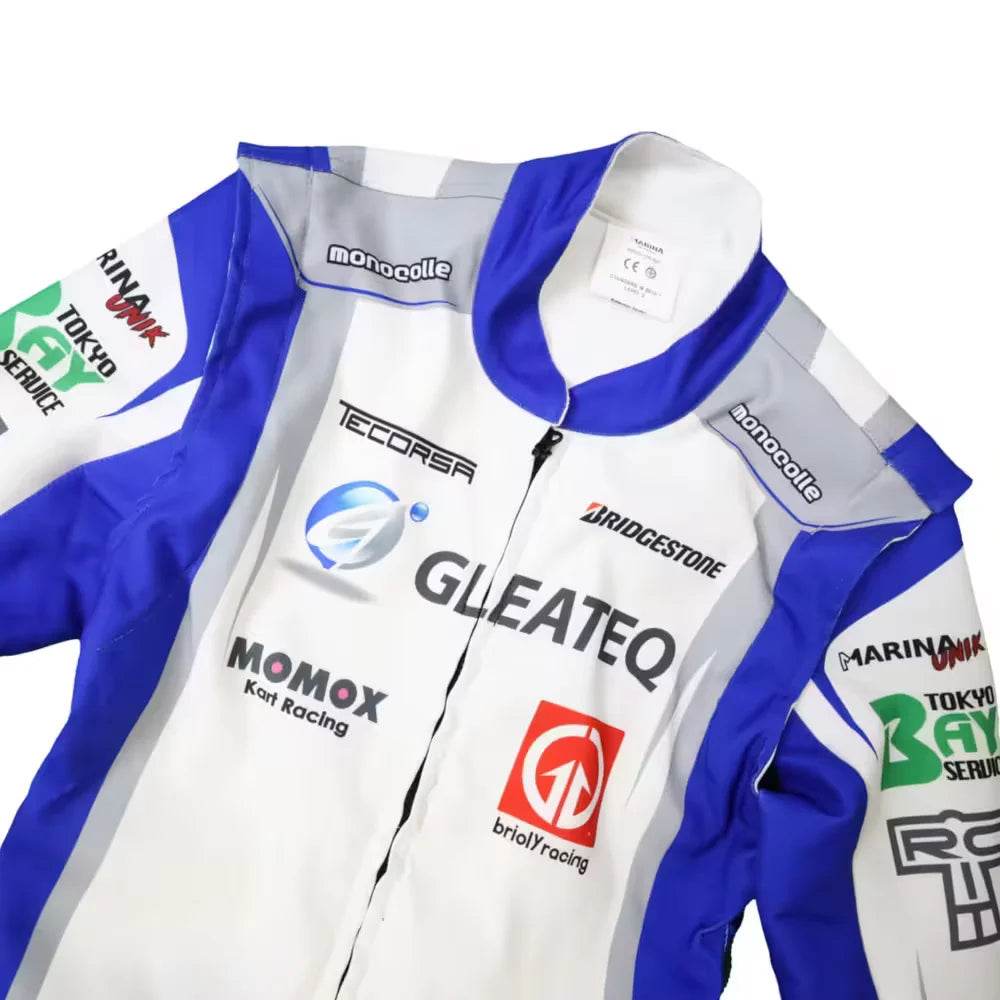 Marina Unik GLEATEQ White Kart Racing Suits - Dash Racegear Store