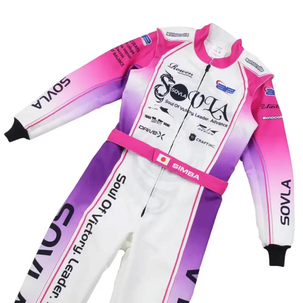 Marina Unik Sovla White Racing Kart Suits - Dash Racegear Store