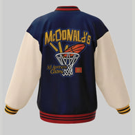 McDonald’s All American Games Varsity Jacket Varsity Jacket unisex detail view 2 | Dash Racegear — Official McDonald's All American Games Jacket – Classic & Sporty