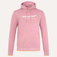 McLaren Essential Logo Hoodie Pink Hoodie unisex detail view 2 | Dash Racegear — McLaren Logo Hoodie – Soft Pink Streetwear Style