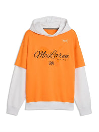 McLaren F1 Team Puma Racing Hoodie Hoodie unisex detail view 3 | Dash Racegear — Orange McLaren F1 Team Puma 2026 Racing Hoodie with soft fleece and bold design, built for true F1 fans.