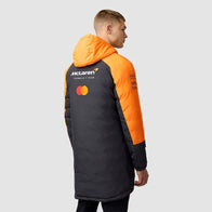 McLaren 2025 Team Longline Padded Jacket Jacket unisex detail view 3 | Dash Racegear — McLaren F1 2025 Longline Padded Jacket – Cold-Weather Essential