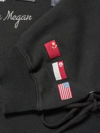 Gap x Katseye Yoonchae Hoodie Hoodie unisex detail view 8 | Dash Racegear — Megan black oversized hoodie Gap x Katseye 2026, relaxed pullover style for effortless outfits.