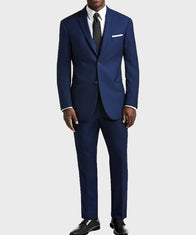 Mens Blue Suit Fashion Apparel men front product view | Dash Racegear — Gentlemen Style Mens Classic Blue Suit