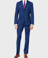 The Gentlemen Blue Suit Fashion Apparel unisex front product view | Dash Racegear — Gentlemen Style Mens Classic Blue Wool Suit