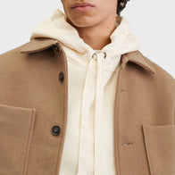 Mens Flat Wool Overshirt Fashion Apparel men detail view 2 | Dash Racegear — Mens Flat Wool Overshirt